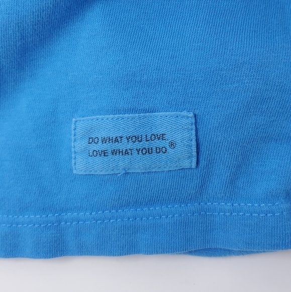 LIFE IS GOOD BLUE SHORT SLEEVE T-SHIRT CRUSHER PATIO PORCH SUMMER WOMEN LARGE - Picture 13 of 14